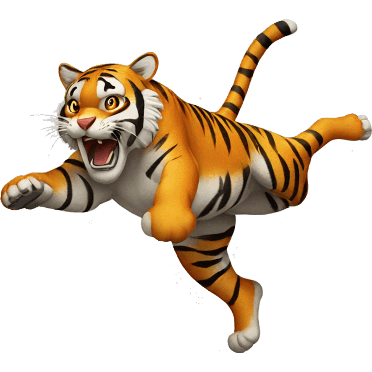 tiger jumping emoji