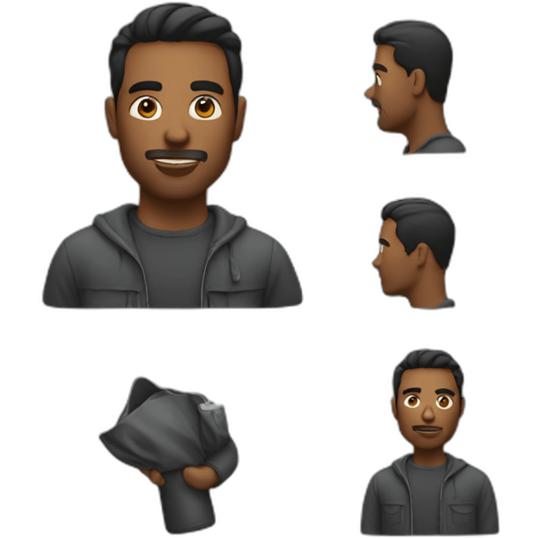 men with a mac emoji