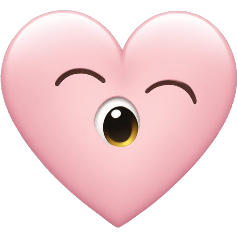 Light pink heart emoji