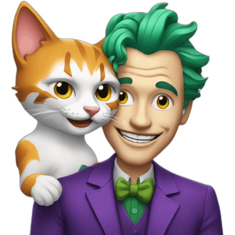 Joker with a cat emoji