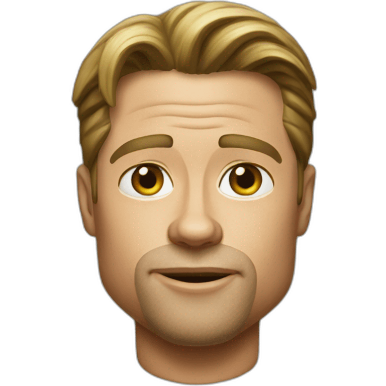 realistic brad pitt emoji