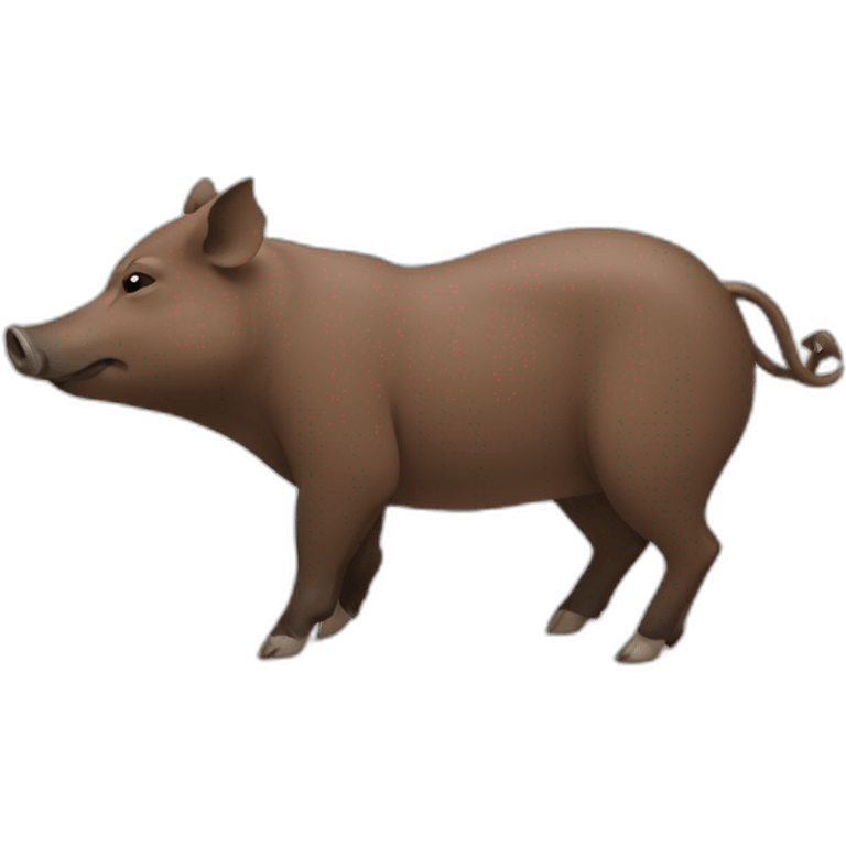 boar yoga emoji