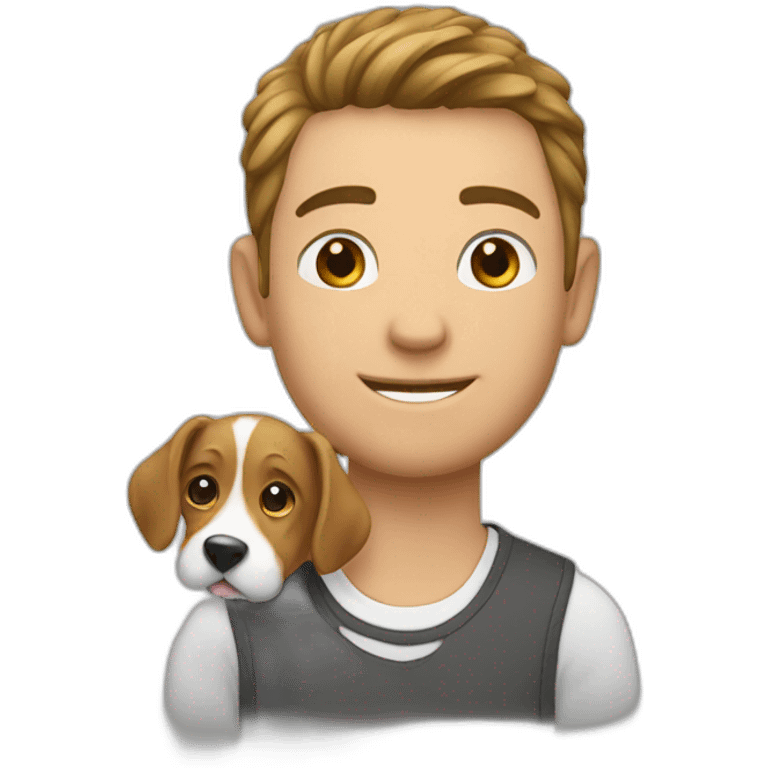 Un pet sur un homme emoji