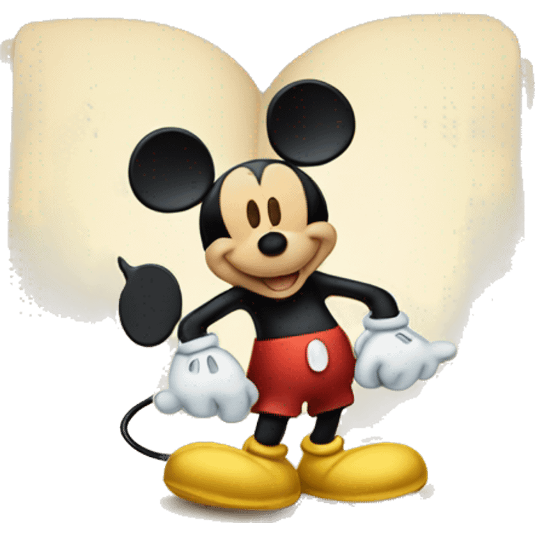 mickey mouse on the book emoji