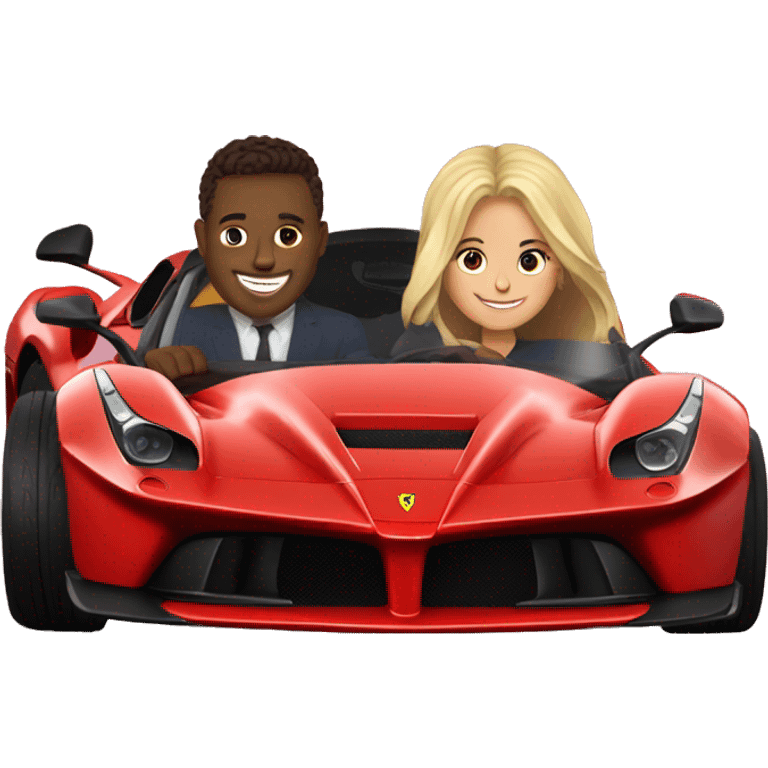 brunette man sitting with blonde girl sitting in
Ferrari Laferrari emoji