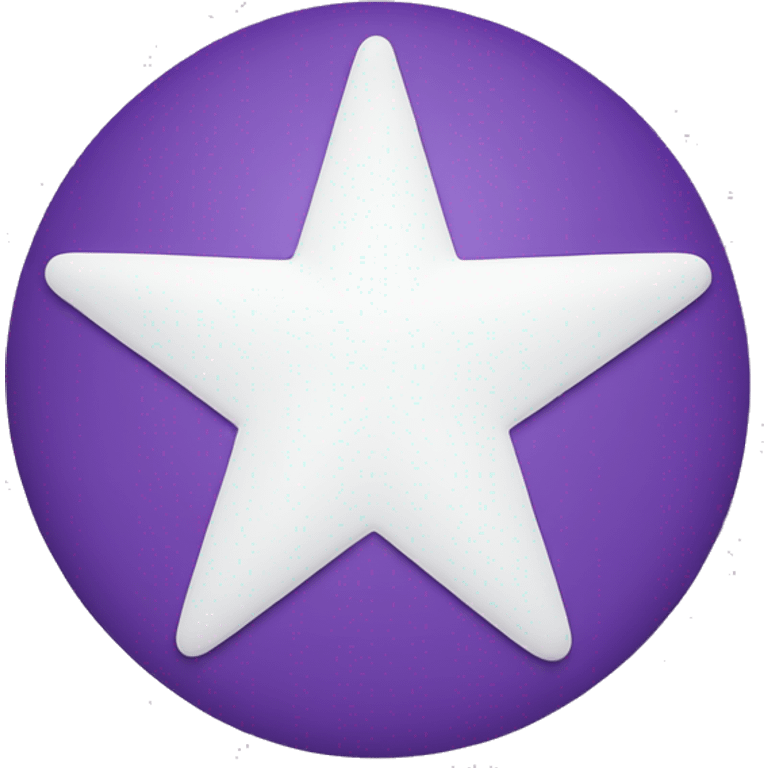 purple circle with white star in the middle emoji