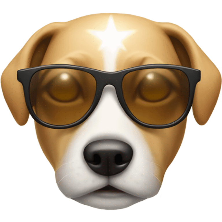 dog with sun glasse emoji