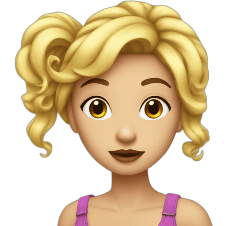 Coquette girl emoji