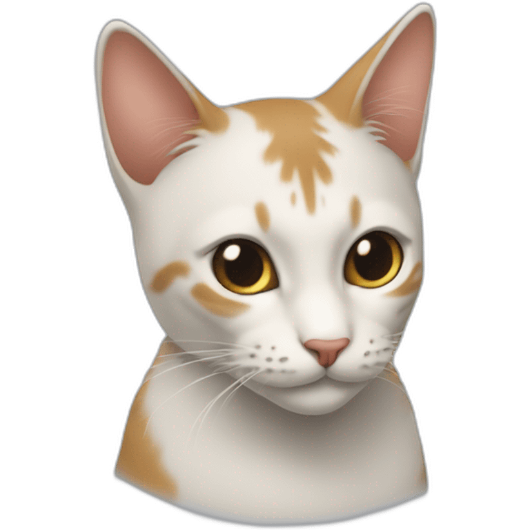 Un chat qui chevauche un cœur emoji