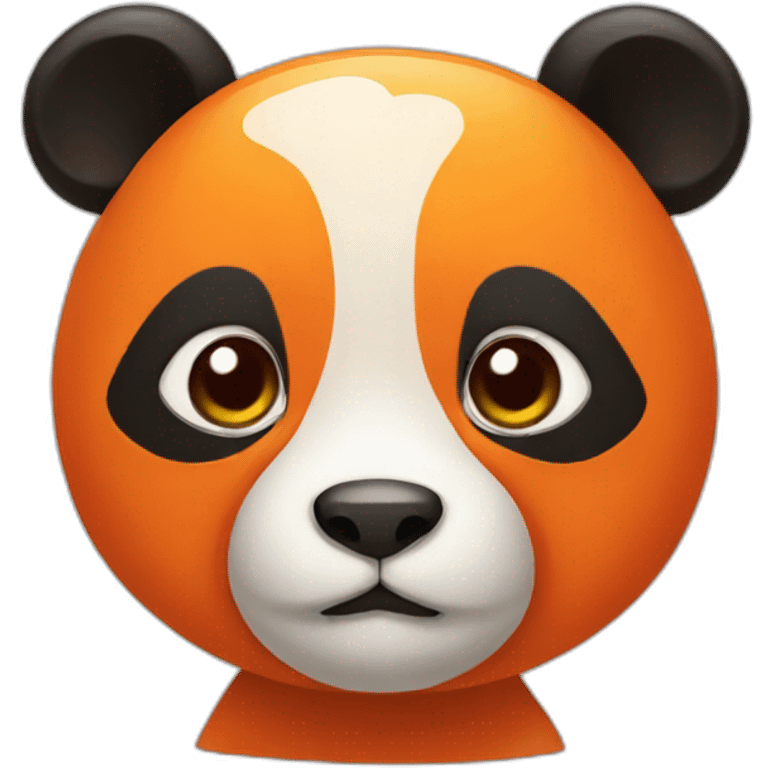 orange panda emoji