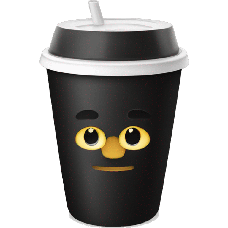 Black to go cup emoji