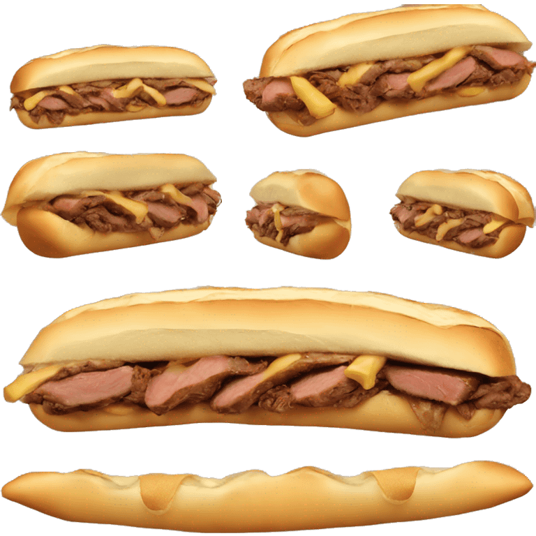 Beef hoagie no cheese emoji