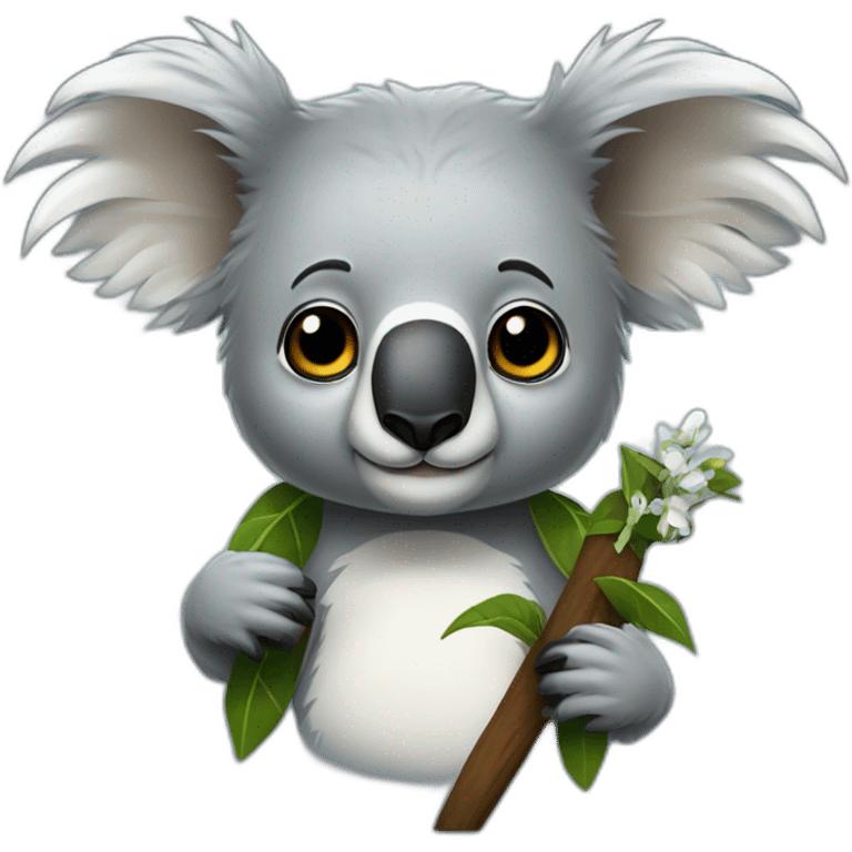 Koala metalero emoji