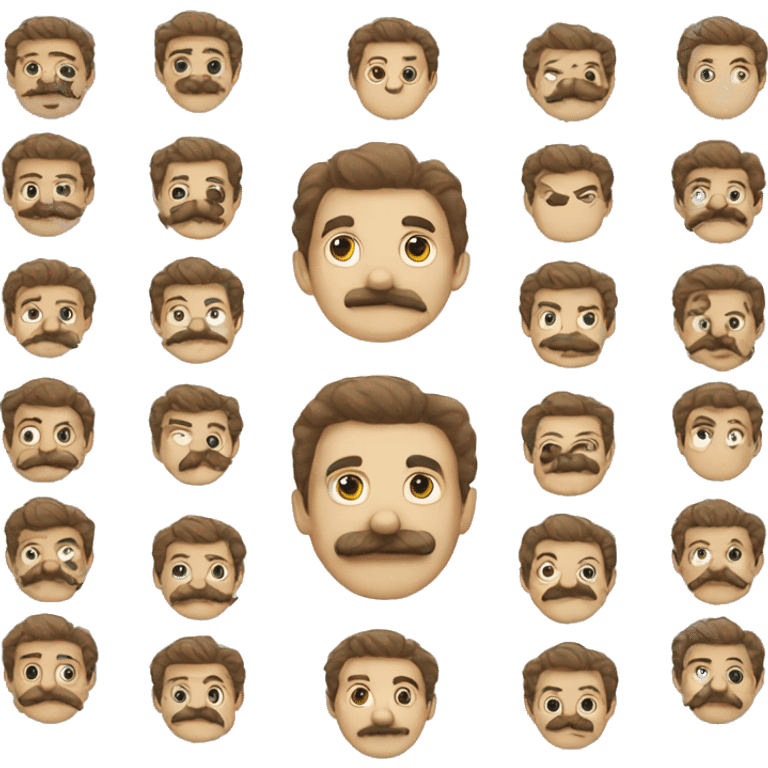 Just a moustache emoji