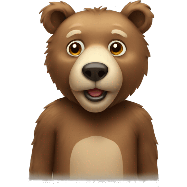 Lovely bear emoji