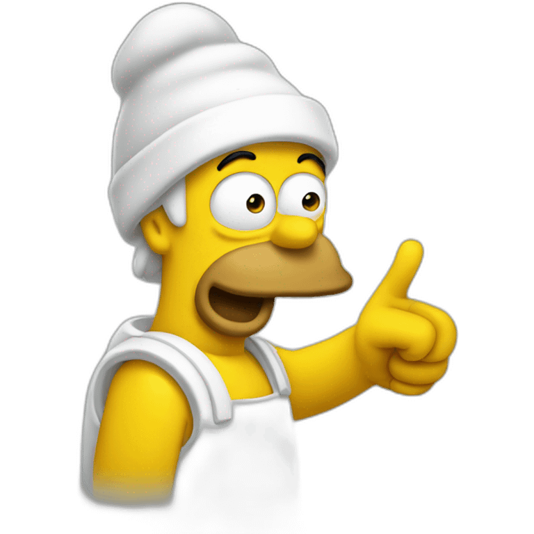 homero pointing emoji