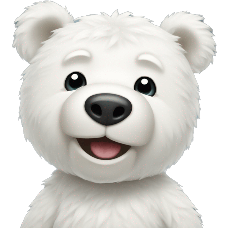 White teddy bear  emoji