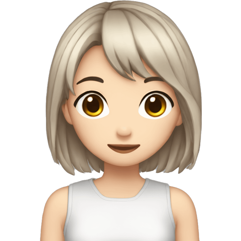 Fille kawai animee emoji