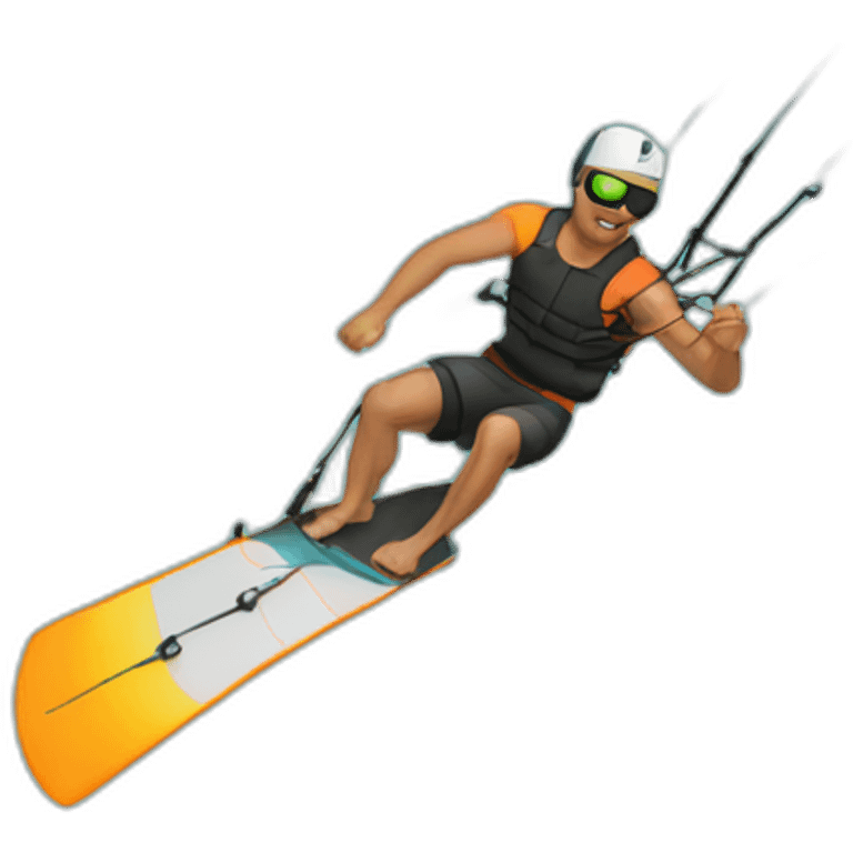 Kitesurfing dude emoji