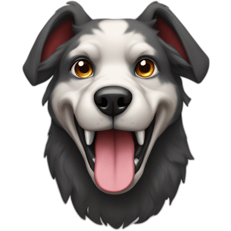 cerberus a dog with 3 head emoji