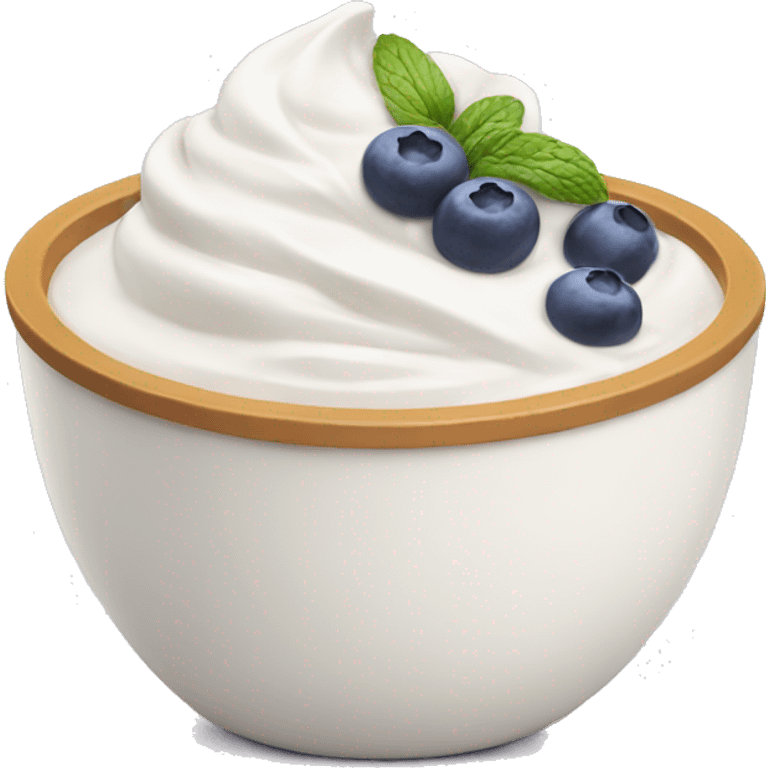 Yoghurt bowl emoji