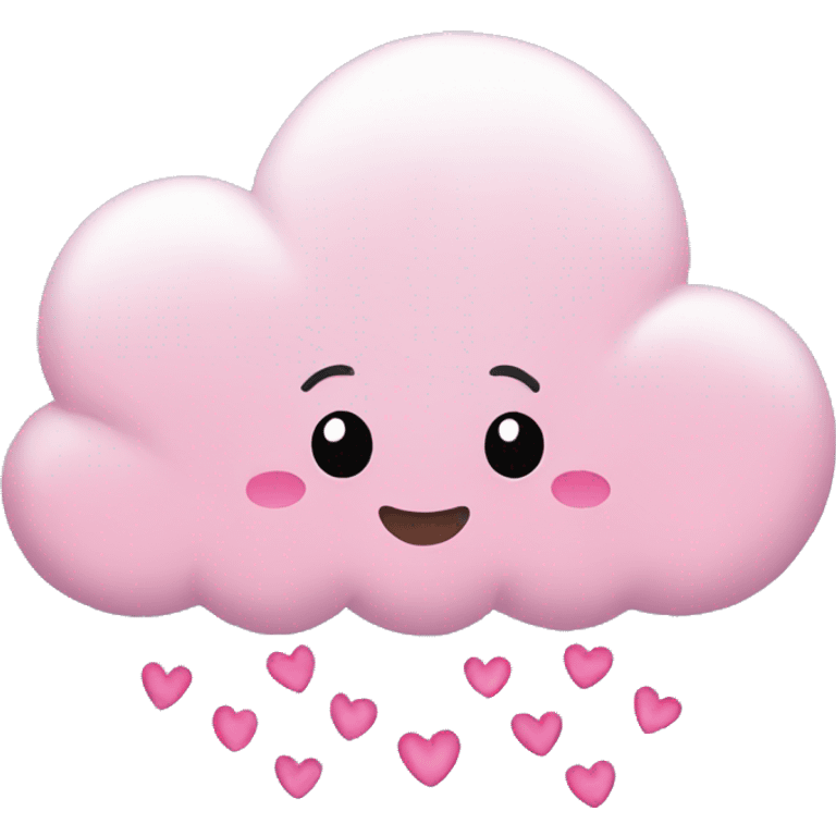 cloud with pink hearts emoji