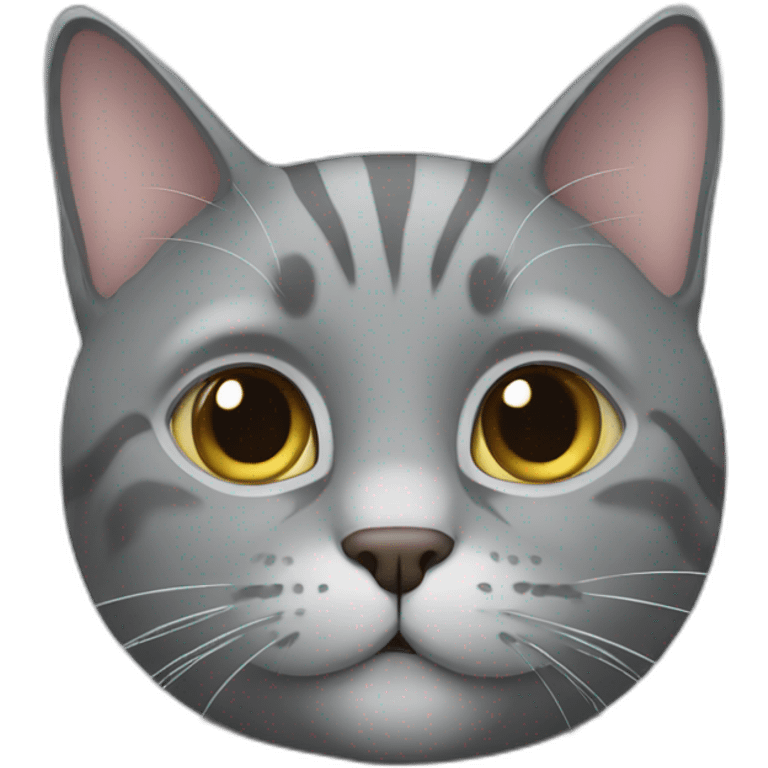 Grey cat emoji