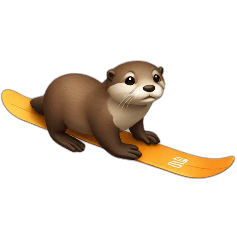 otter ski emoji