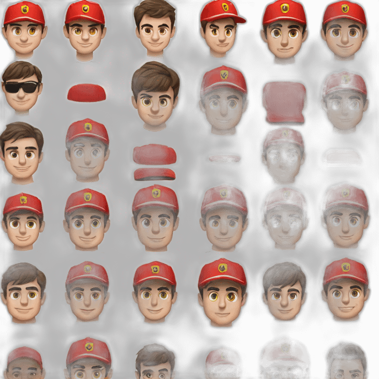 charles leclerc dans sa formule 1 emoji