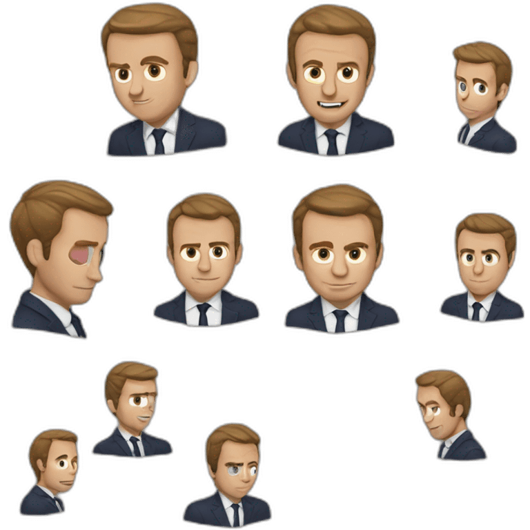 Macron fait caca emoji