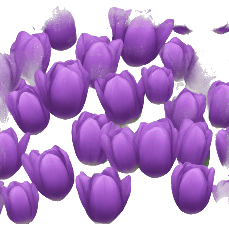 purple tulips emoji