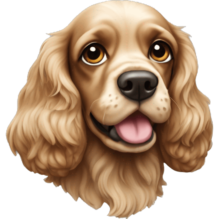 Cocker spaniel high emoji