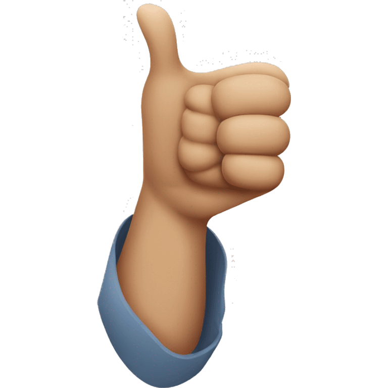 a person outing a thumbs up but to the side  emoji