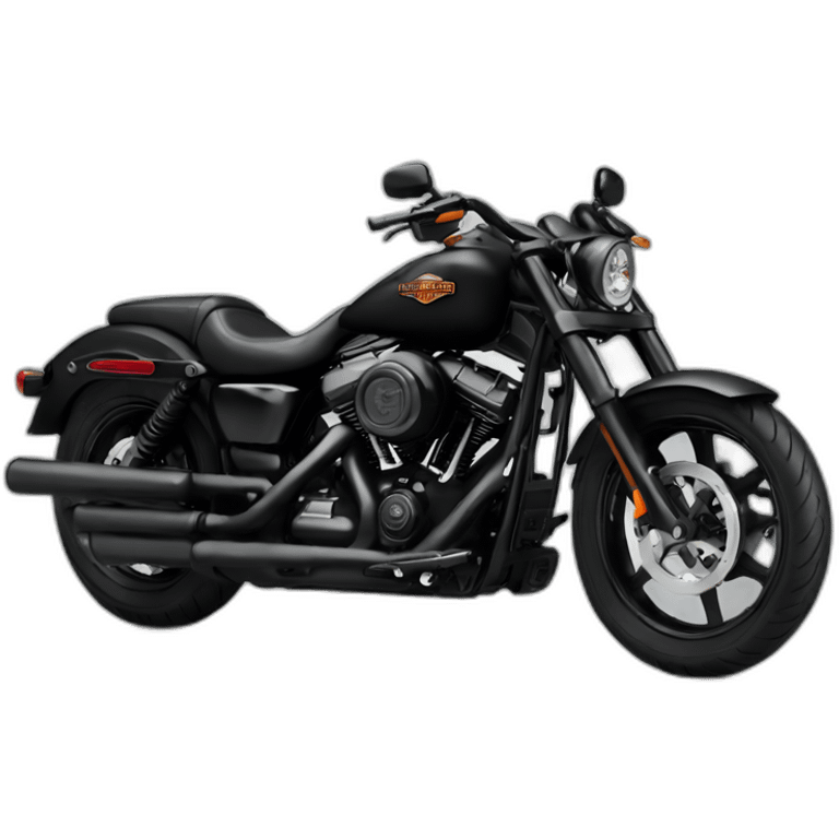 Harley Davidson negra emoji