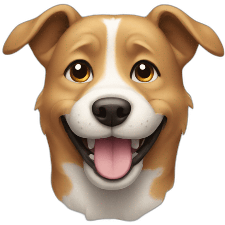 Dog smiling emoji