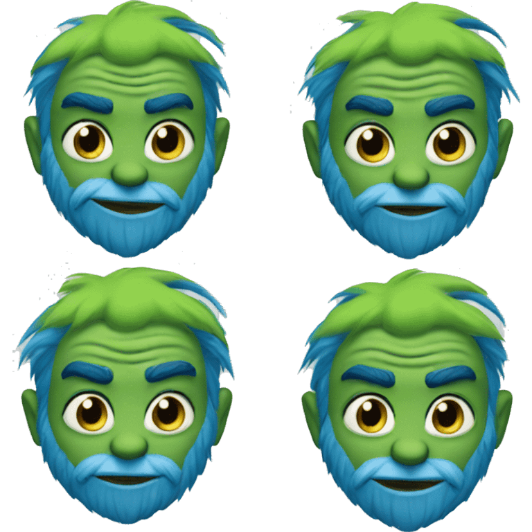 blue grinch emoji