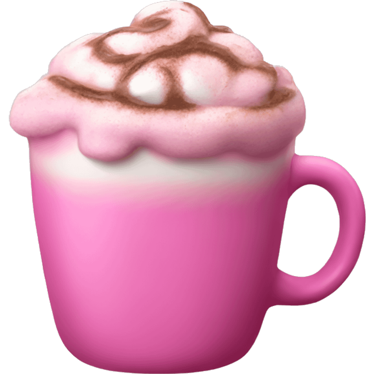 Pink hot chocolate  emoji