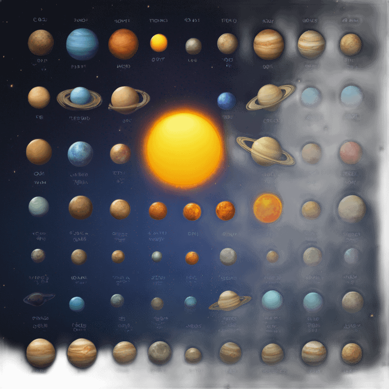 Solar system emoji