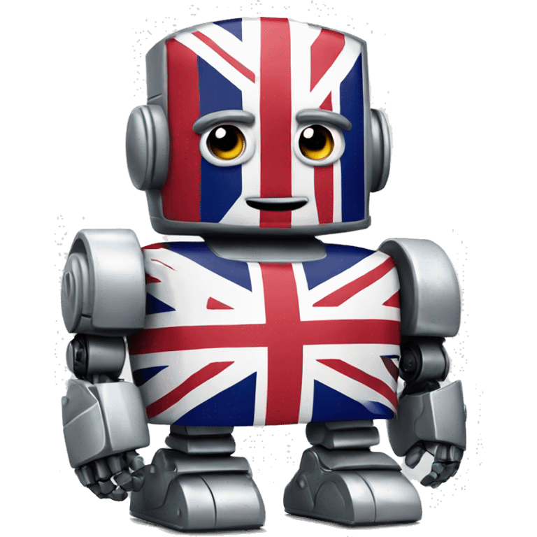 robot United Kingdom flag  emoji