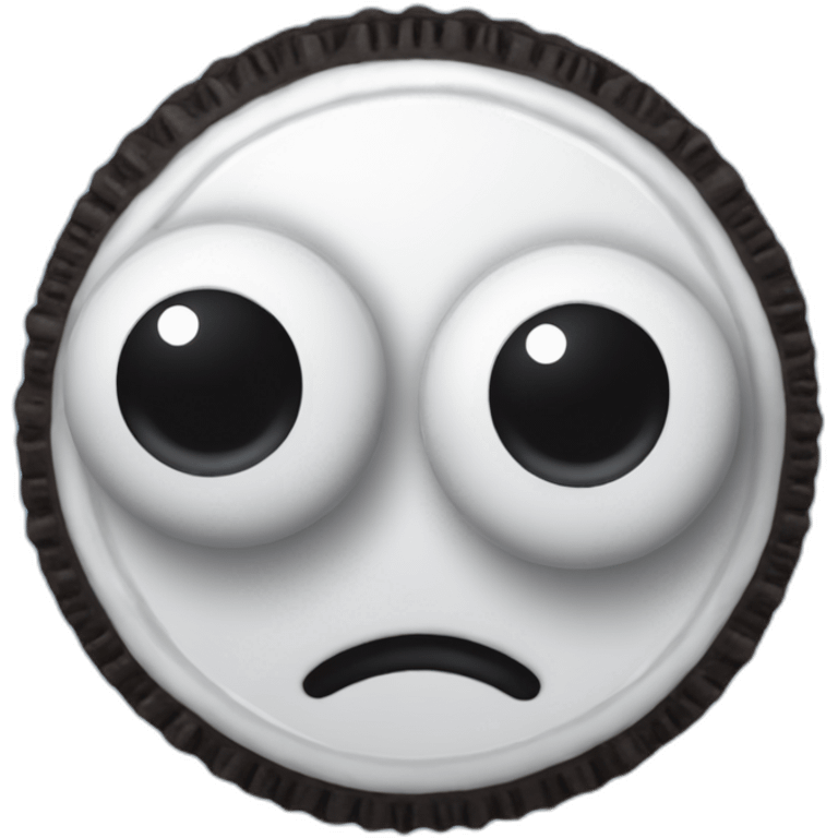 oreo with googly eyes emoji