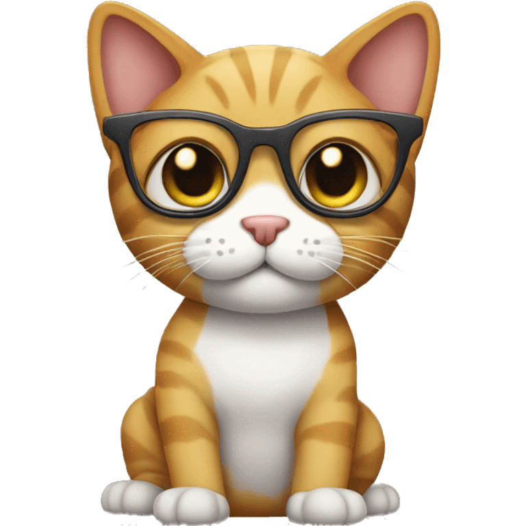 Cat with glasses emoji