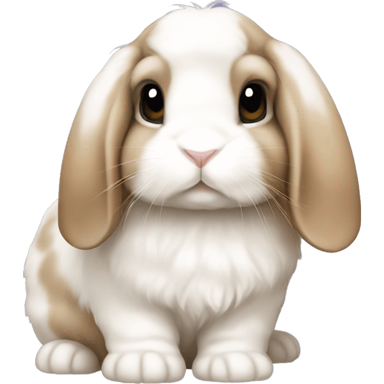 Holland lop bunny emoji