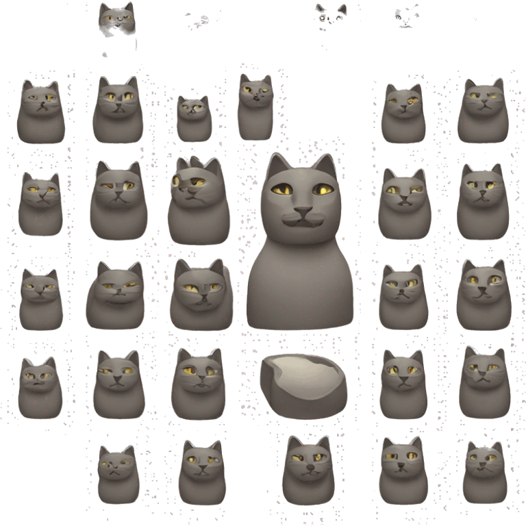 cat moai emoji