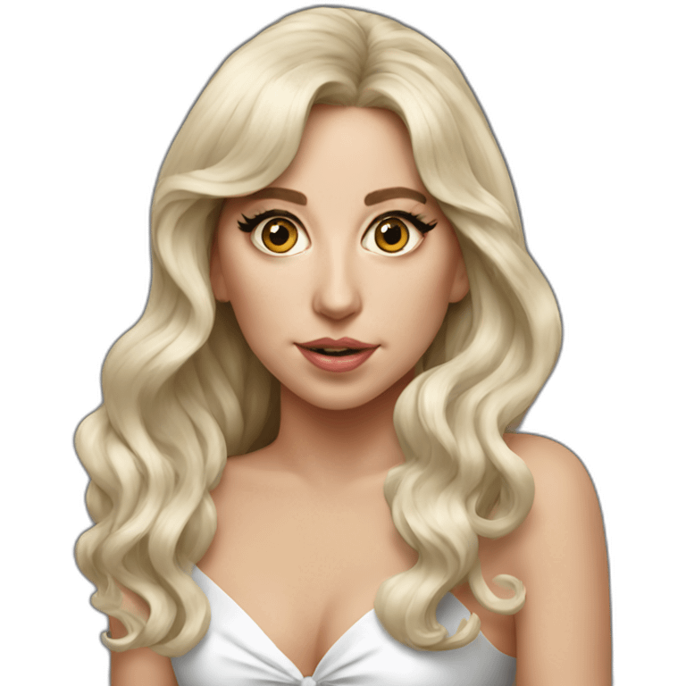 lady-gaga-bow-in-hair-realistic emoji