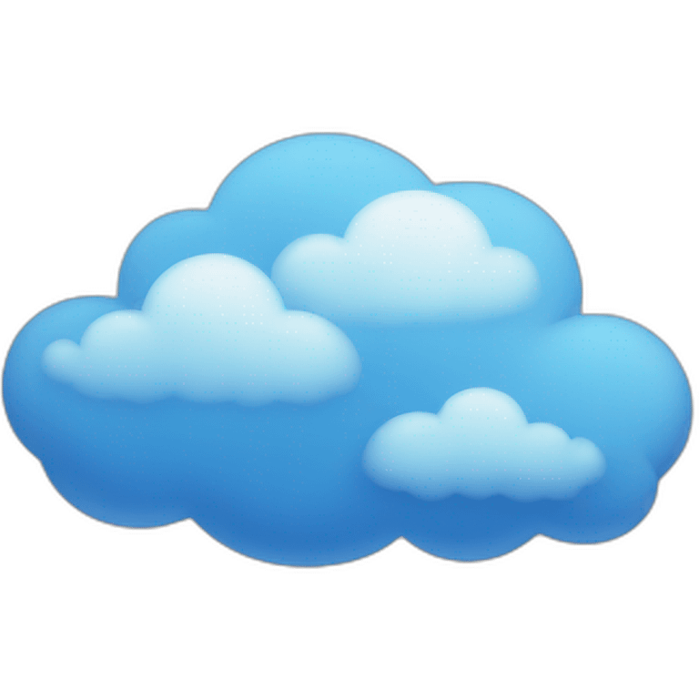 Blue clouds emoji