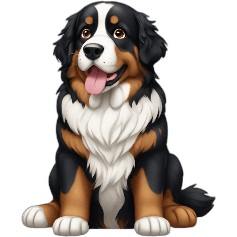 A sit entire bernese dog emoji