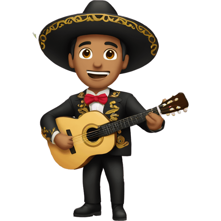 mariachi man with rose between his teeth emoji