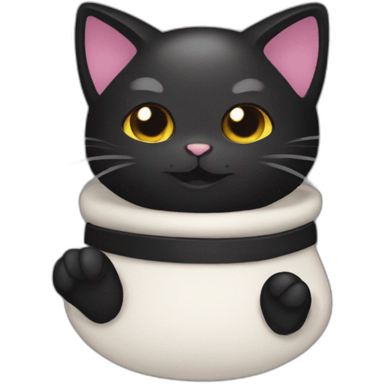 black-cat-wearing-fundoshi emoji