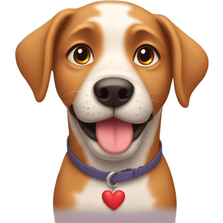 Dog in love emoji