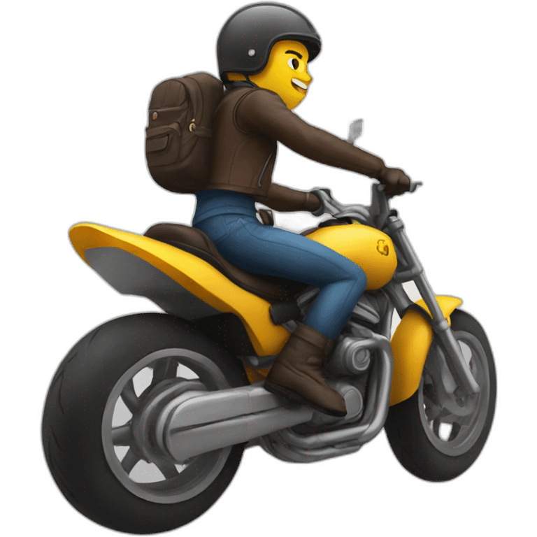 Human riding bullet emoji